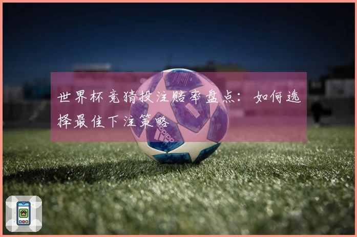 世界杯竞猜投注赔率盘点：如何选择最佳下注策略